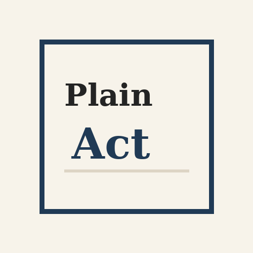 Plain Act logo
